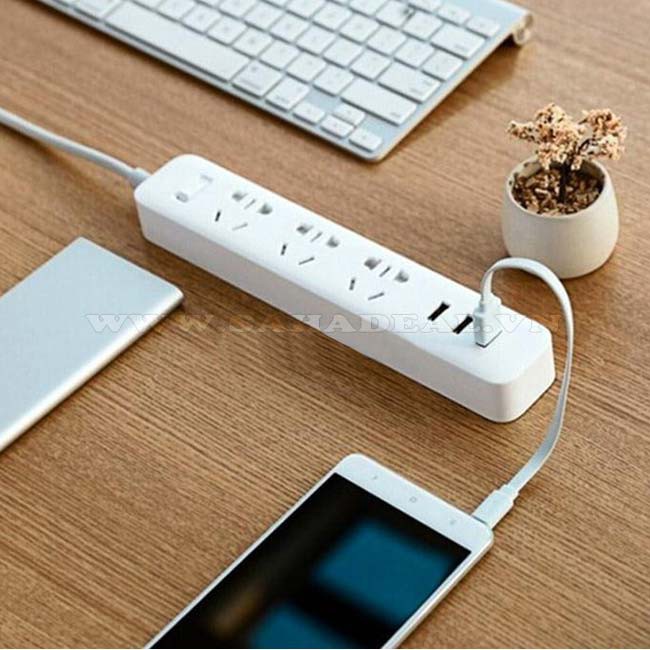 Siêu Hot - Ổ Điện Xiaomi Mi Power Strip Trắng Và Đen