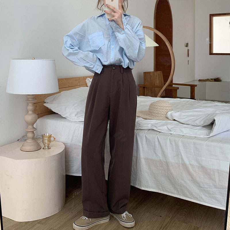 Quần Dài Ống Rộng Thời Trang Hàn Quốc Thích Hợp Cho Phụ Nữ Mang Thai 37653 337653 | BigBuy360 - bigbuy360.vn