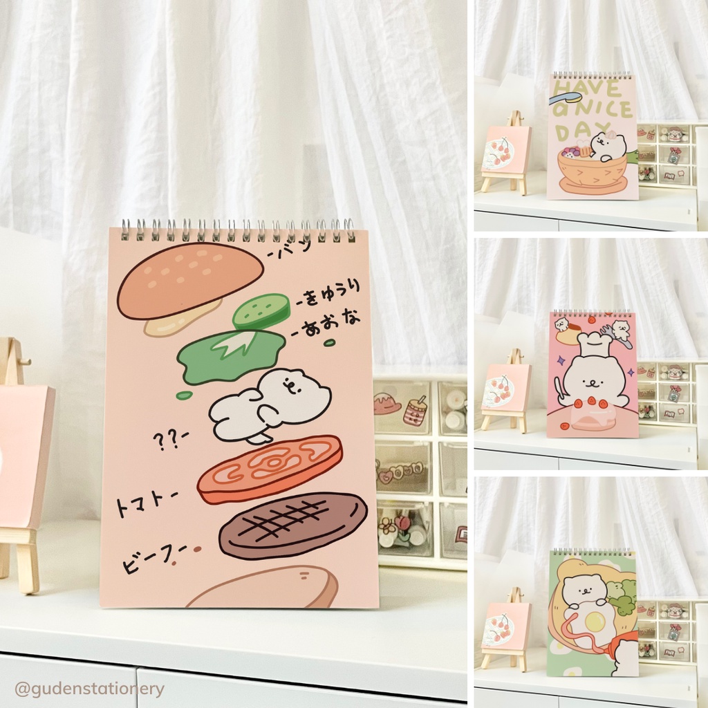 Sổ tay cỡ A5 chú gấu dễ thương ver2 120 trang_Guden Stationery