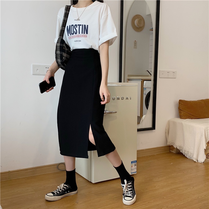(SẴN ĐEN size M)- Chân váy xẻ dài Quảng Châu- Tikbook Store | BigBuy360 - bigbuy360.vn