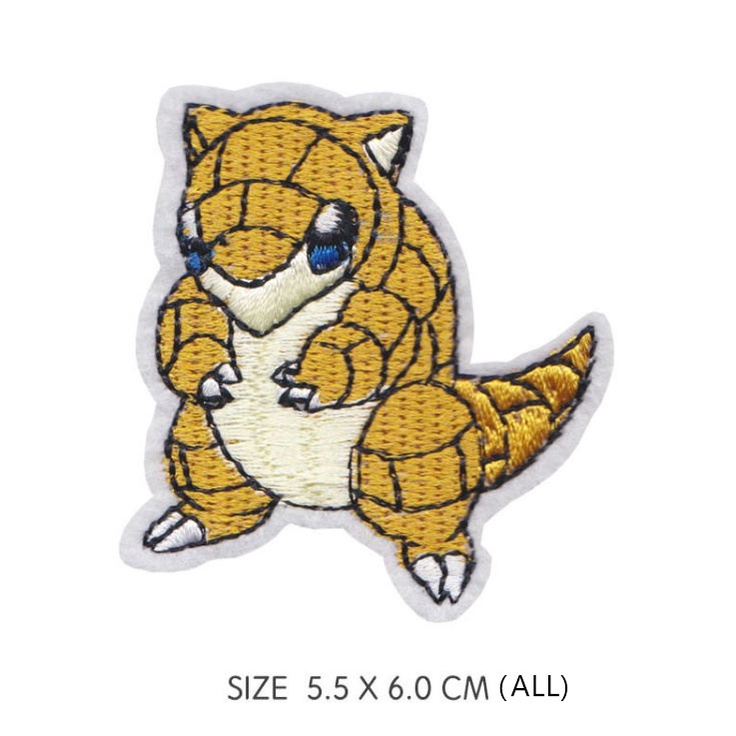 Pokémon Pokemon Jenny Turtle Kirby Beast Picosi Super Dream Pocobi Fat Dinghuolong Miếng Dán Quần Áo Bằng Vải Thêu Thủ Công Có Thể Ủi