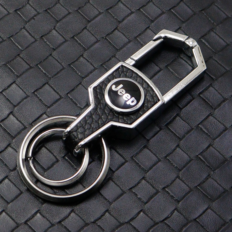 Móc Chìa Khóa Bằng Kim Loại In Logo Xe Hơi JEEP Grand Cherokee Commander Renegade Wrangler Compass Patriot