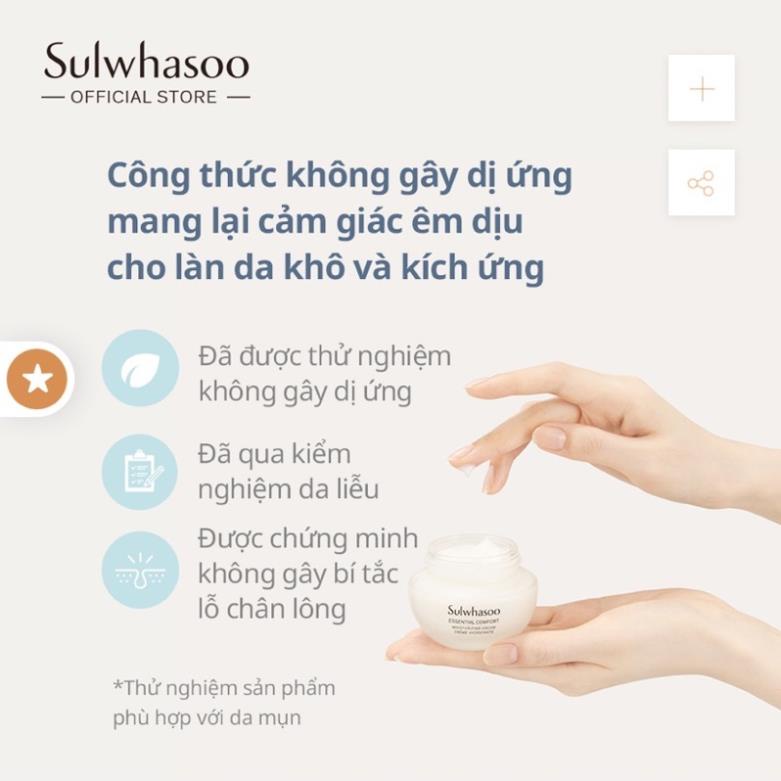 Kem dưỡng ẩm nhân sâm Sulwhasoo Comfort Moisturizing Cream 5ml - Chuẩn Auth