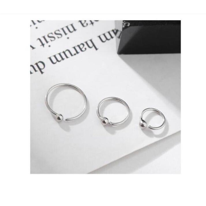 Bông Tai Mạ Bạc 925 Hình Tròn Mạ Bạc s925 Thời Trang Dành Cho Nữ