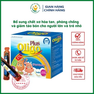 Chất xơ hòa tan Plus Oligo 𝐂𝐡í𝐧𝐡 𝐇ã𝐧𝐠 Hỗ trợ nhuận tràng Giảm táo bón kéo dài ở trẻ em người lớn Dược Khánh An D21