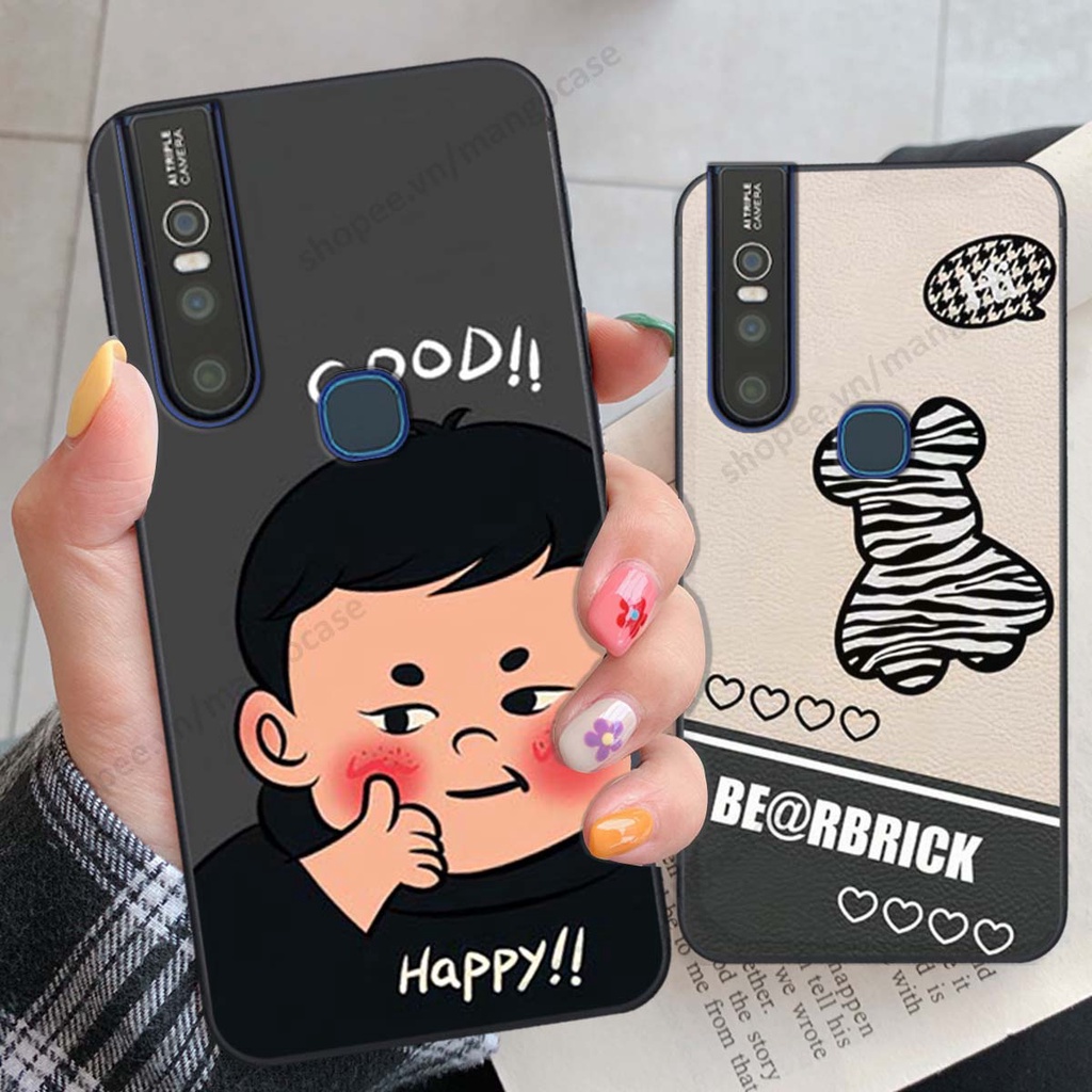 Ốp lưng Vivo V15 / V15 Pro in hình happy nice, bé gấu đáng yêu