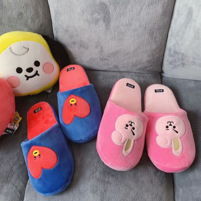 Dép bông BT21, dép đi trong nhà BT21