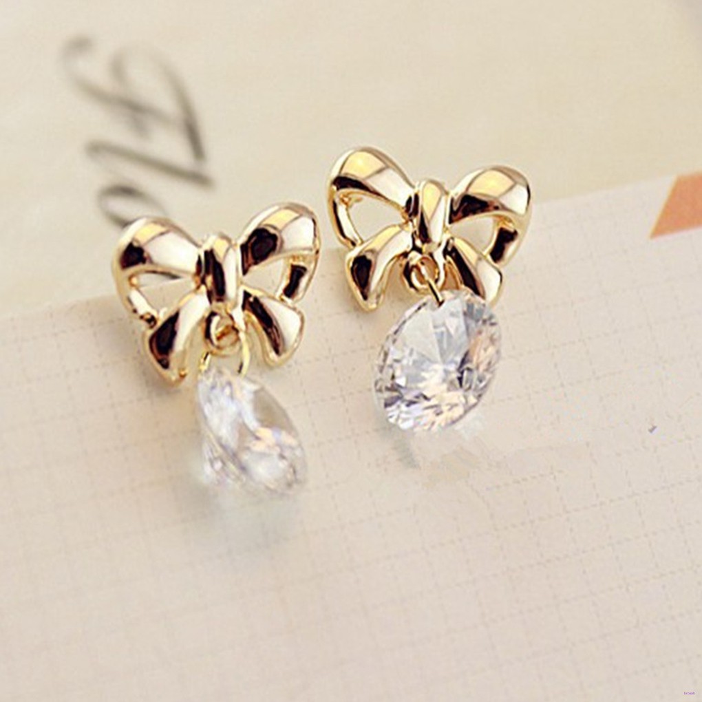 Hoa Tai Đính Đá Thời Trang Dành Cho Nữ