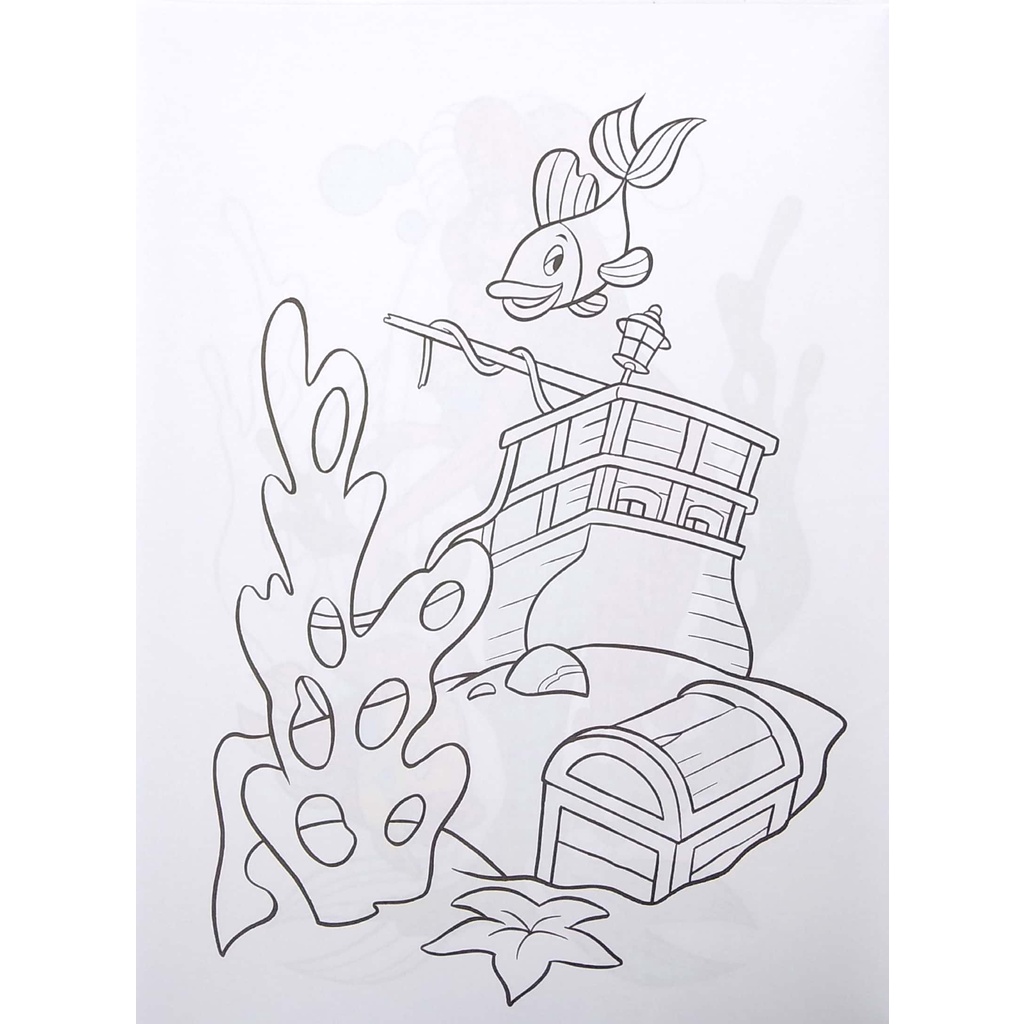 Sách Tô Màu Công Chúa - Nàng Tiên Cá (Tái Bản 2021)