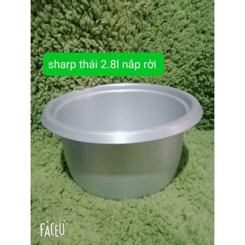 Lòng nồi/ruột nồi cơm điện sharp thái nắp rời KSH-D28V