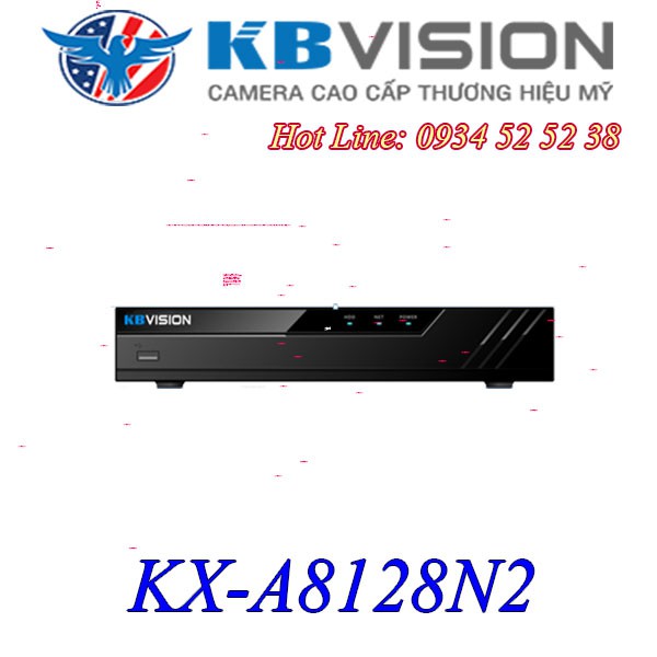 Đầu ghi hình camera IP 8 kênh KBVISION KX-A8128N2 hàng chính hãng