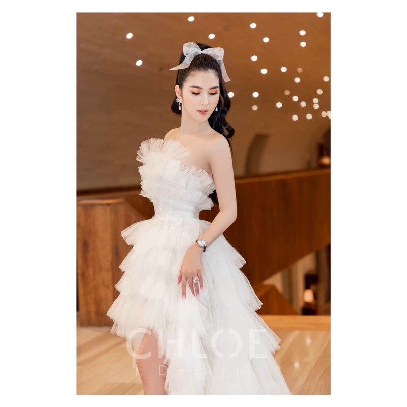 ĐẦM CÚP TẦNG ĐUÔI TÔM full size S/M/L/XL( ảnh và video đỏ shop tự chụp 100%)