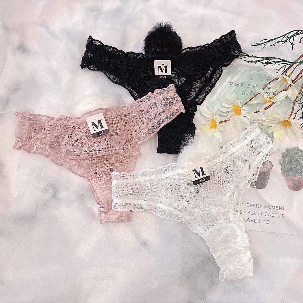 Quần lót lọt khe đuôi thỏ Q053 7sexy chất ren xuyên thấu mỏng nhẹ, thoáng mát, sexy