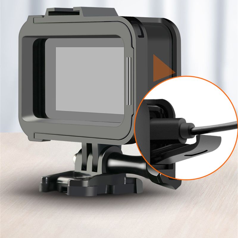 Khung bảo vệ bằng nhựa màu đen cho gopro hero 8