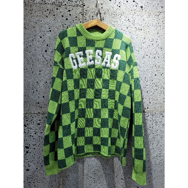 Áo len sweater caro xanh QCCC