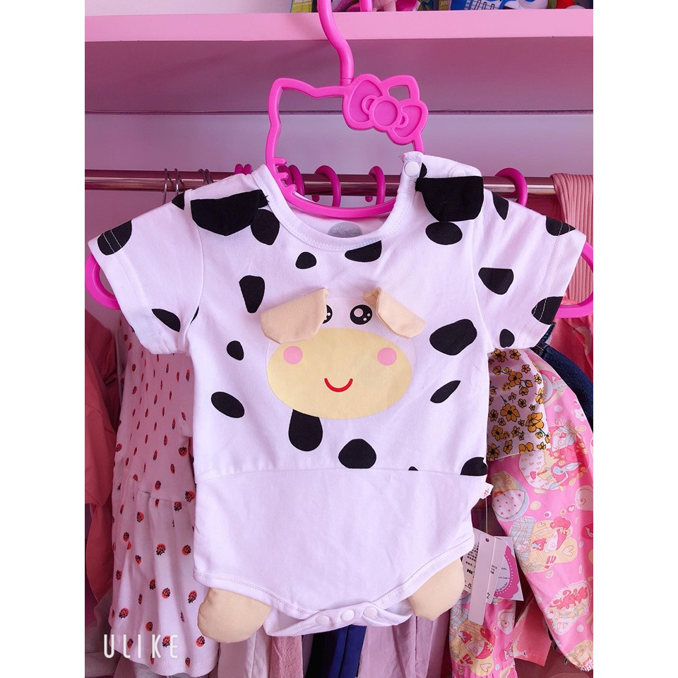 Bodysuit bò sữa đáng yêu bé 3-9 tháng