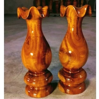 Cặp lục bình gỗ tràm cao 22 x 7 cm