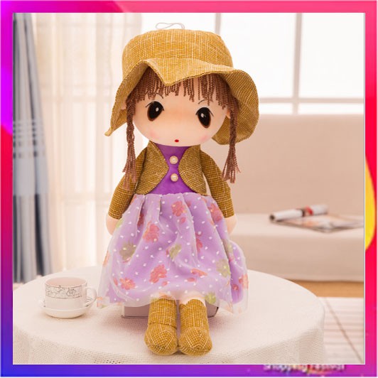 Búp Bê Chibi Nhồi Bông Cao Cấp 45cm - Màu Hồng