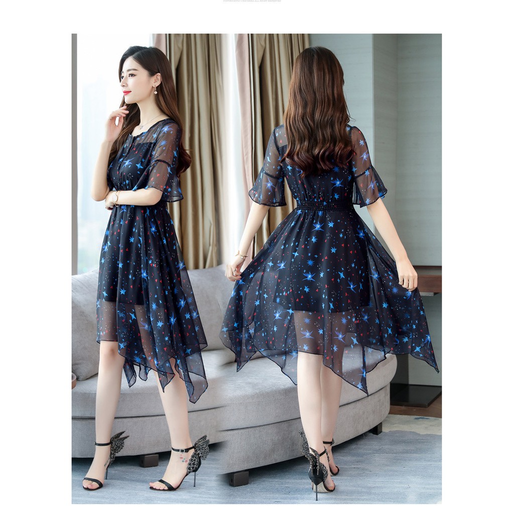 Đầm voan ánh sao đêm | BigBuy360 - bigbuy360.vn