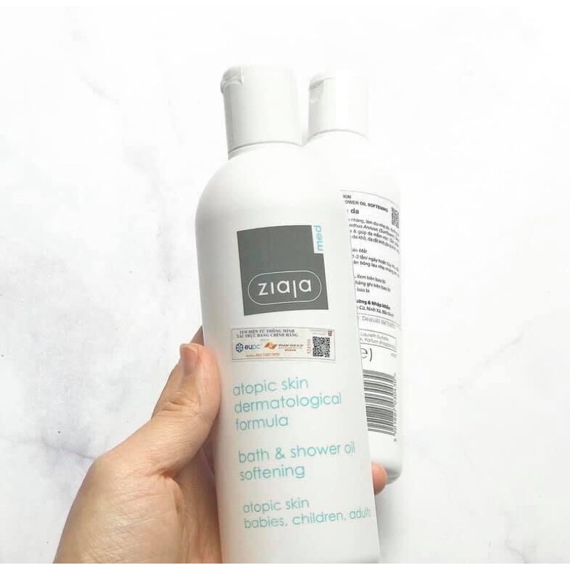 Dầu tắm làm mềm mịn da, phù hợp cho da khô, viêm da cơ địa, da nhạy cảm Ziaja | BigBuy360 - bigbuy360.vn