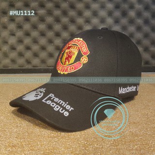 Mũ nón lưỡi trai bóng đá CLB Manchester United Logo in Dạ Quang Bắt Mắt, Khóa Đồng Sang Trọng Siêu Đẹp, Siêu Chất