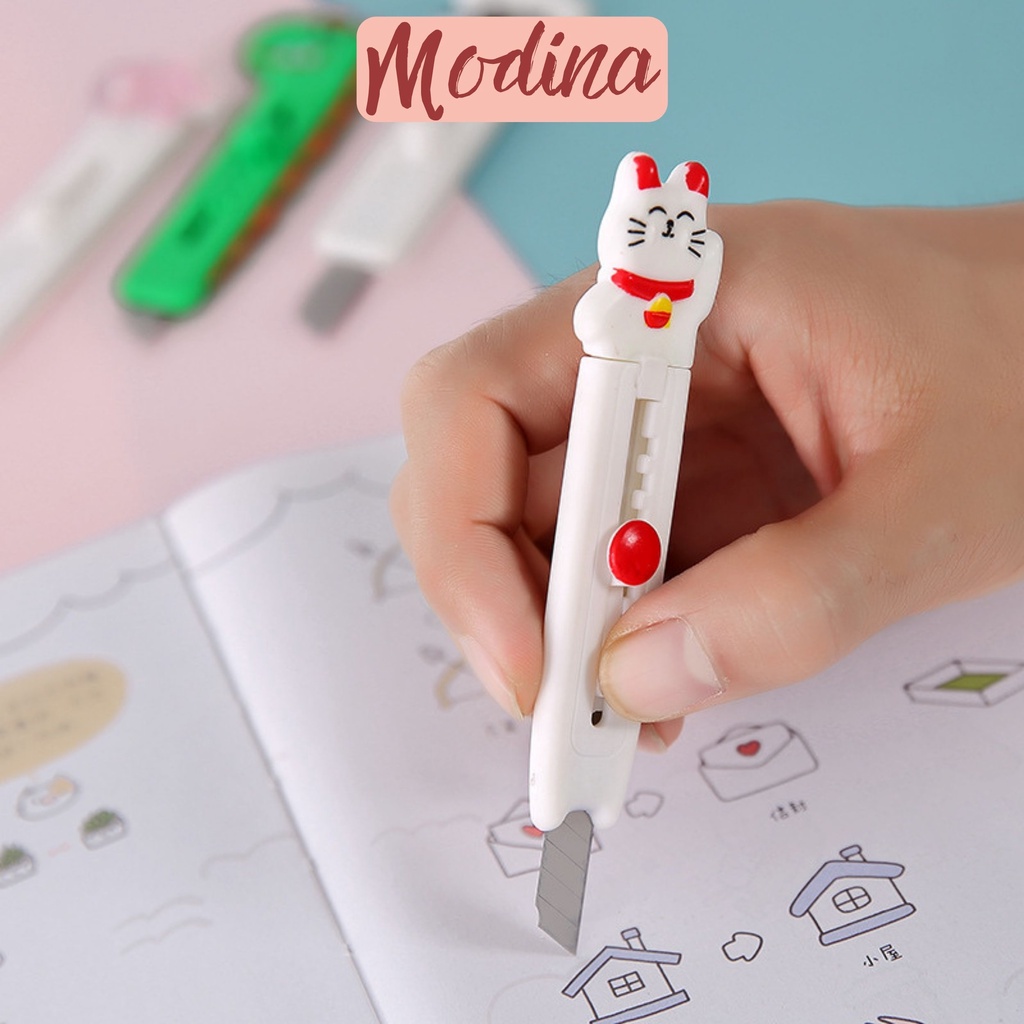 Dao rọc giấy mini, dao đám mây chân mèo nhỏ gọn, cute