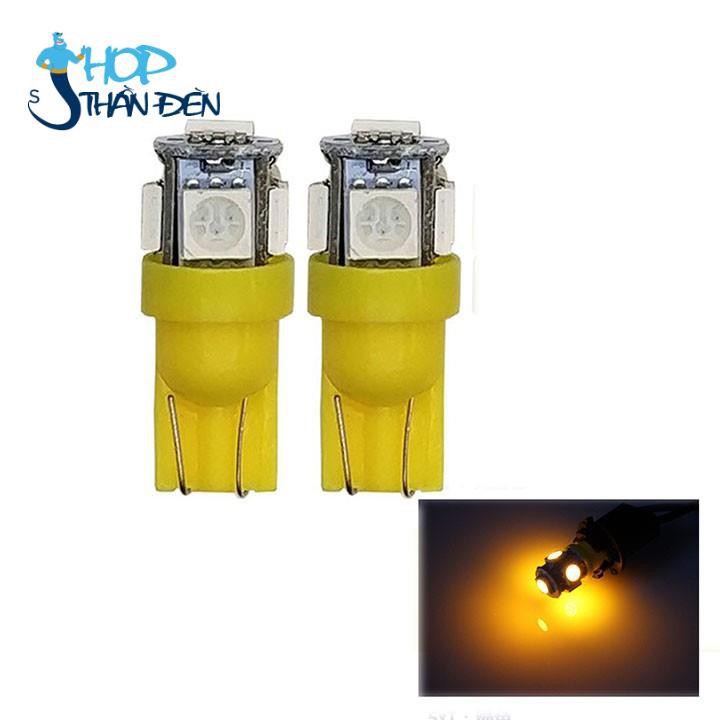 Xi Nhan LED 5 tim gắn xe máy chân T10.