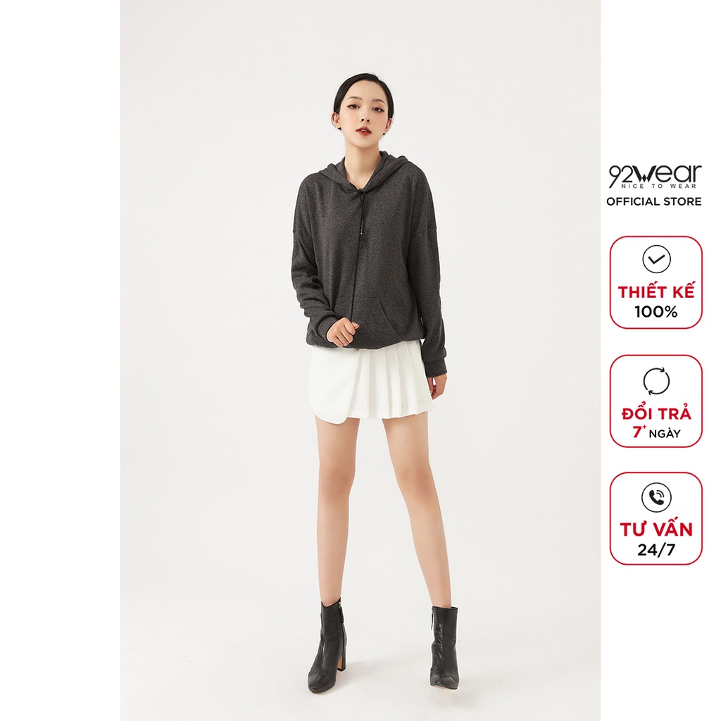 Áo hoodie nữ dài tay 92WEAR,  phong cách ulzzang, chất nỉ dày dặn ATA2172 | BigBuy360 - bigbuy360.vn