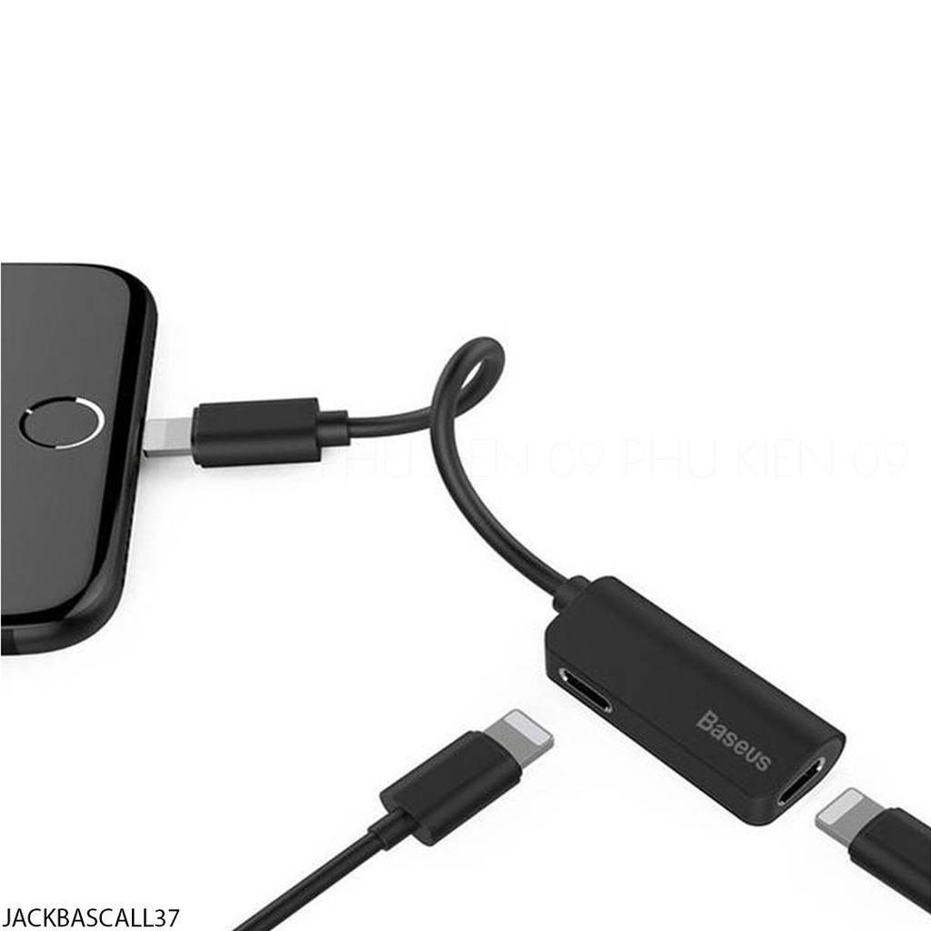 Jack chuyển cổng sạc - cắm tai nghe 2-in-1 điện thoại (BH 6 tháng)