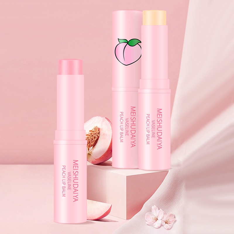 1 Son Dưỡng Môi Tinh Chất Đào Tự Nhiên Lâu Trôi Dưỡng Ẩm Thay Đổi Màu Sắc Theo Nhiệt Độ