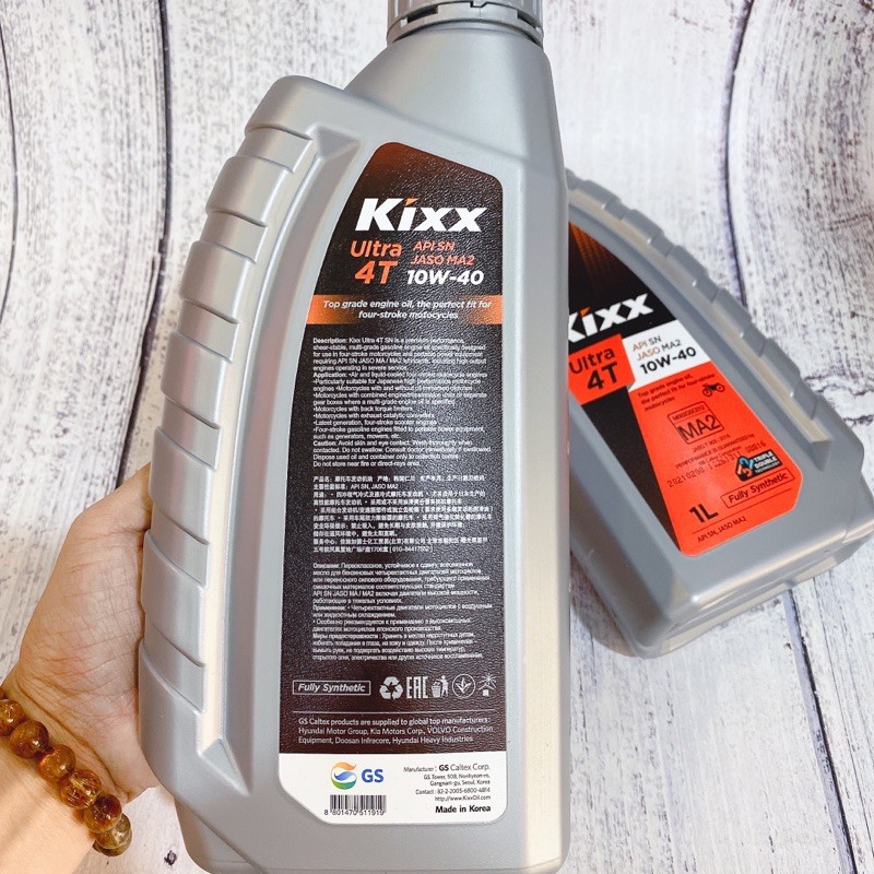 [DauNhot-PhuGia] Nhớt Kixx Ultra 4T 10W40 fully Synthetic chai 1L, nhớt kixx 10W40 tổng hợp chai nhiều sự lựa chọn.