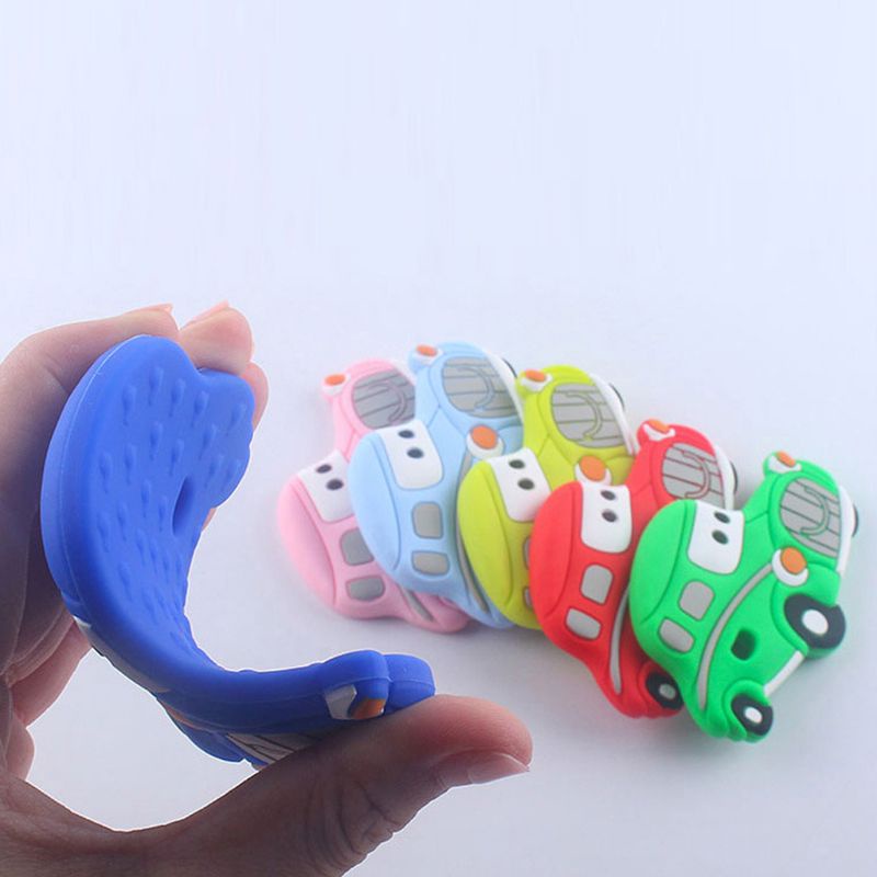 Đồ Chơi Ngậm Nướu Hình Hoạt Hình Bằng Silicon An Toàn Thực Phẩm Cho Bé