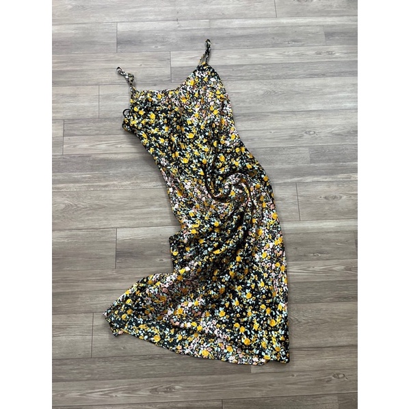 Đầm lụa midi bcbg xuất xịn bigsize hoa nhí