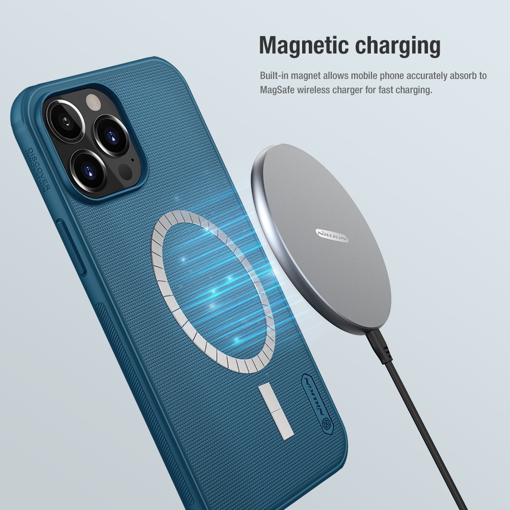 Ốp Điện Thoại Nillkin Bằng Nhựa Cứng Từ Tính Mặt Nhám Cho Apple iPhone 13 Pro Max / 13Pro / 13 Mini
