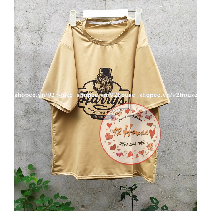 Áo thun nam nữ phông rộng / Áo phông unisex tay lỡ chó thám tử