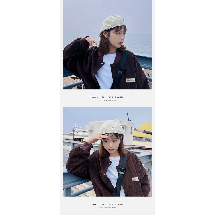 Mũ Họa Sĩ Thời Trang Mùa Thu In Chữ Phong Cách Hàn Quốc Dễ Phối Đồ