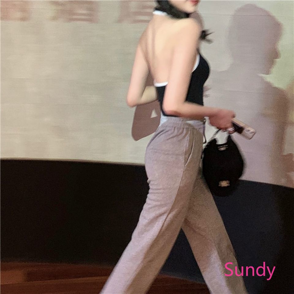 Áo Croptop Thể Thao Ôm Dáng Phối Dây Gợi Cảm Thời Trang Cho Nữ