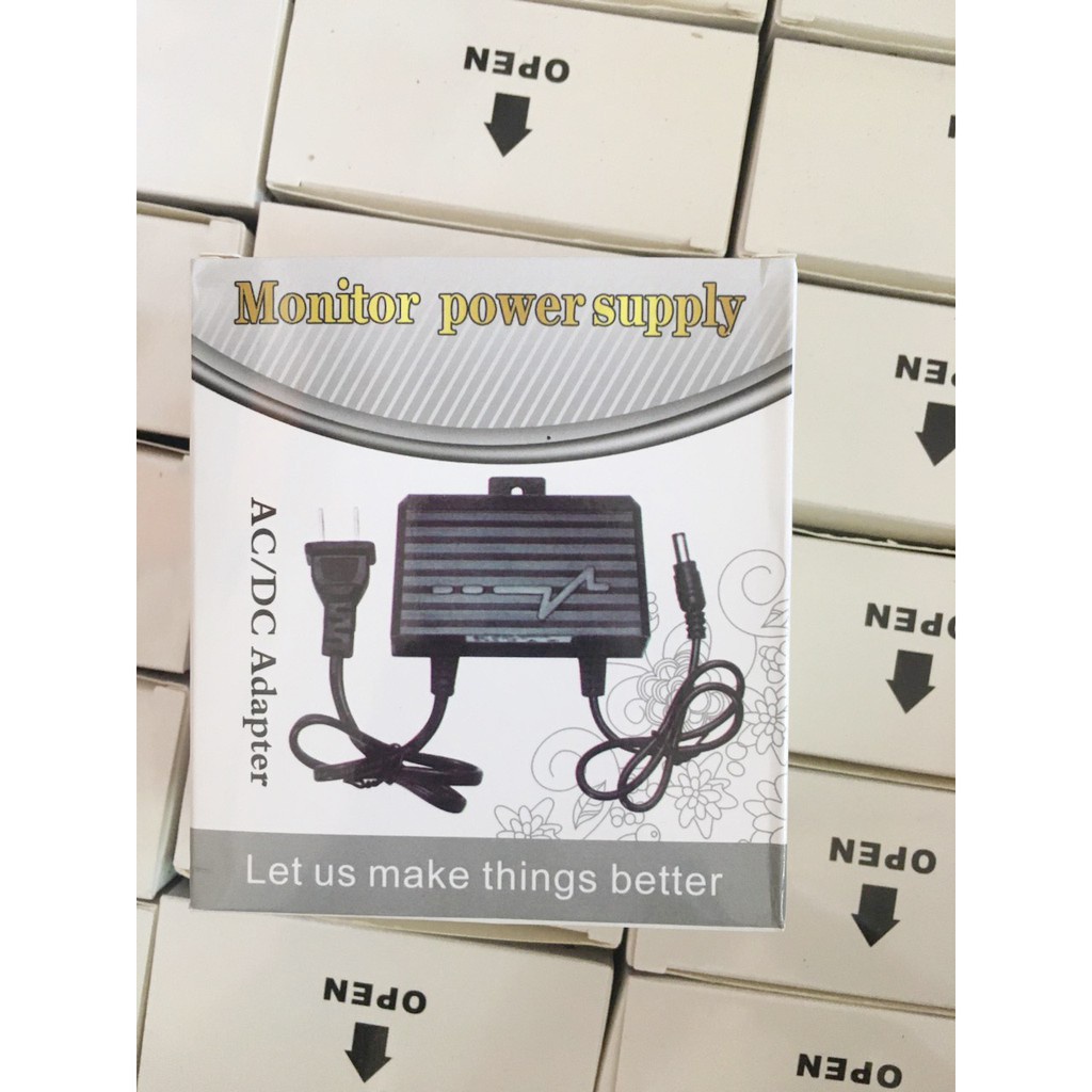 Nguồn Adapter 12V_2A Có Móc Treo Đèn Báo Dùng Cho Camera