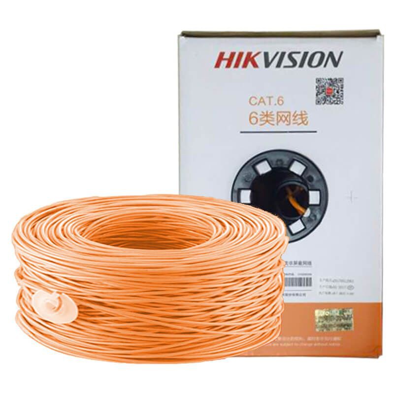 Cáp mạng Cat5e, Cat6 Hikvision chuyên dụng cho lắp camera, 8 lõi đồng nguyên chất - Hàng chính hãng