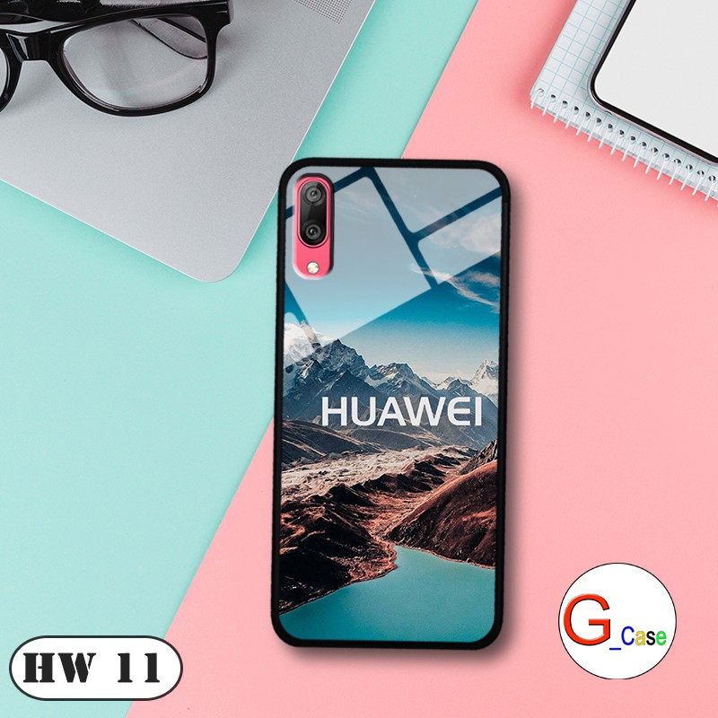 [Mã ELORDER5 giảm 10k đơn 20k] Ốp lưng Huawei Y7 Pro 2019-lưng kính in logo hãng điện thoại