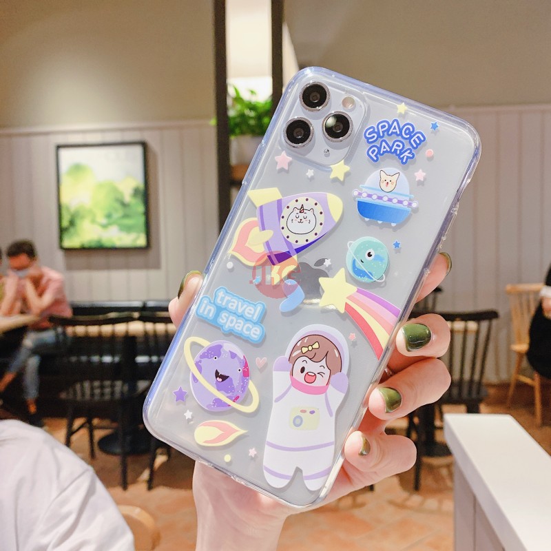 Ốp điện thoại trong suốt hình phi hành gia cho Samsung Galaxy S3 S4 Mini S5 S6 S7 Edge Plus S8 S9 S10 5g S10E S20 Plus | BigBuy360 - bigbuy360.vn