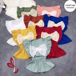 Áo Peplum Cánh Tiên Nơ Ngực Lala Shop