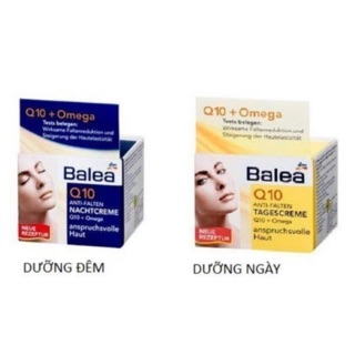 Bộ kem chống nhăn, dưỡng trắng da Balea Q10 Anti - Falten