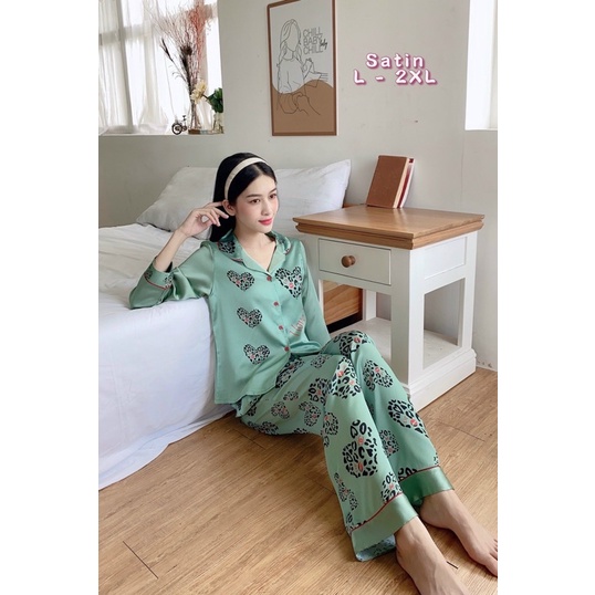 Pijama (BIGSIZE 60-75kg) lụa satin cao cấp