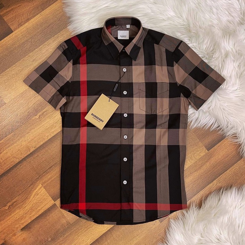 Áo sơ mi cộc tay BBR authentic 1-1 on web MLN size XS-S-M-L-XL