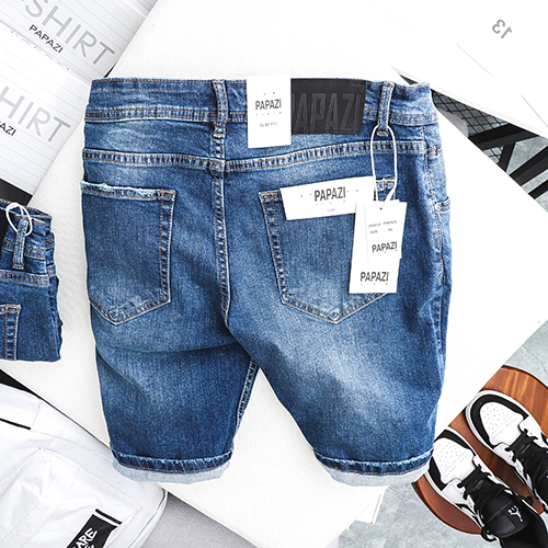 Quần short jean rách hot nhất năm 2020 của PAPAZI năng động , thoải mái , khỏe khoắn - Chất liệu bò xịn và bền màu