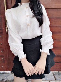 Áo cổ chun cúc ngọc A612 KYMIE