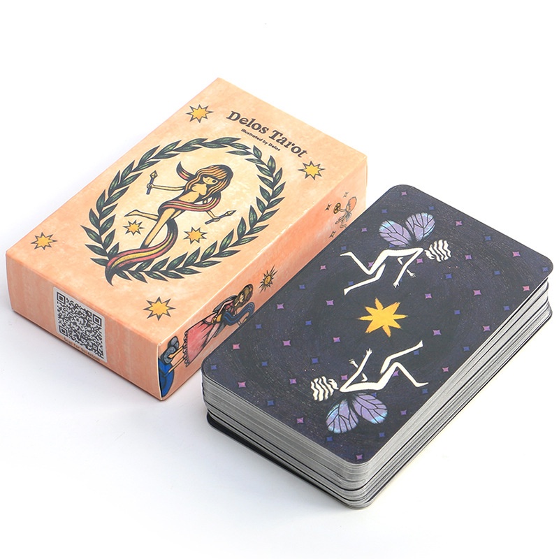 Delos Tarot Card Game 78 PCS Bộ 78 Thẻ Bài Tarot Thiết Kế Dễ Thương