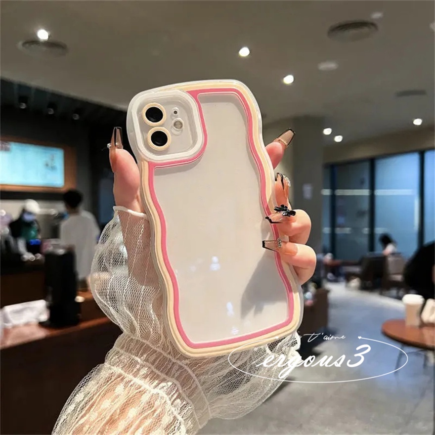 Ốp điện thoại tpu silicon mềm viền gợn sóng thích hợp cho iPhone 14 13 12 11 Pro Max X XR Xs Max 7 8 6 6s Plus SE2020