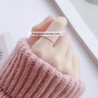 Nhẫn nữ titan White midi
